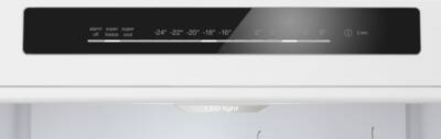 Bosch KGN39VXAT  Kühl-Gefrier-Kombination mit Gefrierbereich unten 203 x 60 cm, Edelstahl schwarz