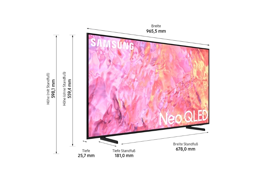 Samsung QE43Q60C  43" (108 cm) QLED Fernseher  4K Smart TV Schwarz