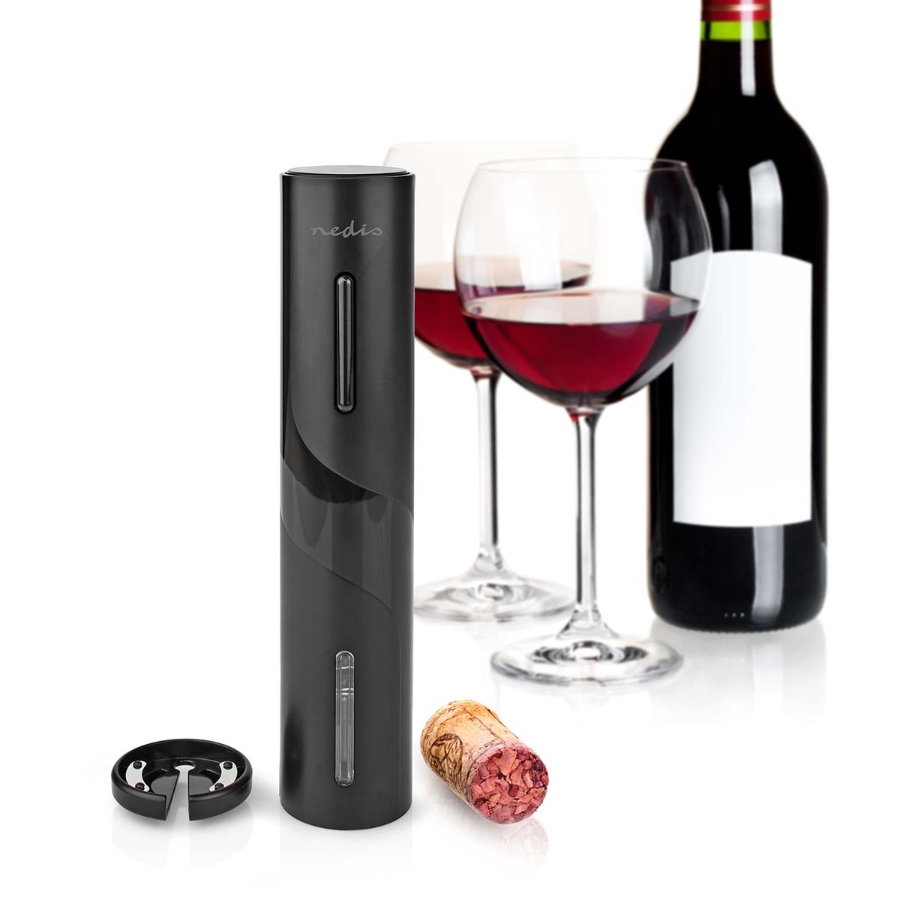 Nedis KAEWO100BK Elektronischer Weinöffner  Aluminium | Schwarz 