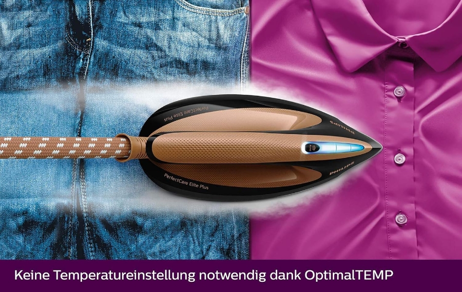 Philips GC9682/80 Dampfbügelstation,  Kupfer/Schwarz,8 bar PerfectCare Elite Plus