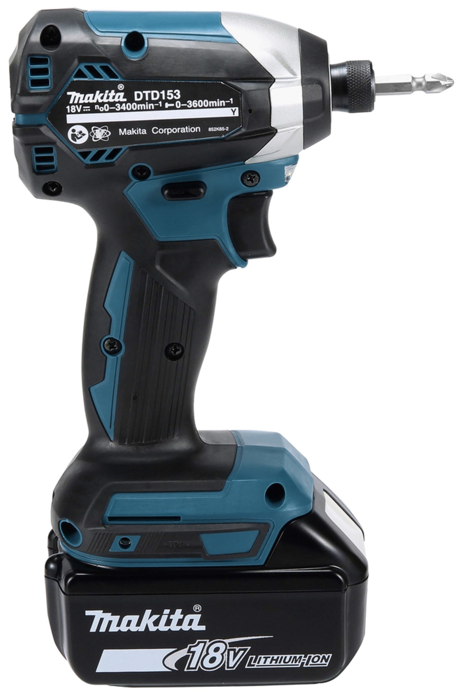 Makita DTD153Z Akku-Schlagschrauber LXT 18 V • 1/4" • 170 Nm • 0 - 3.400 U/min