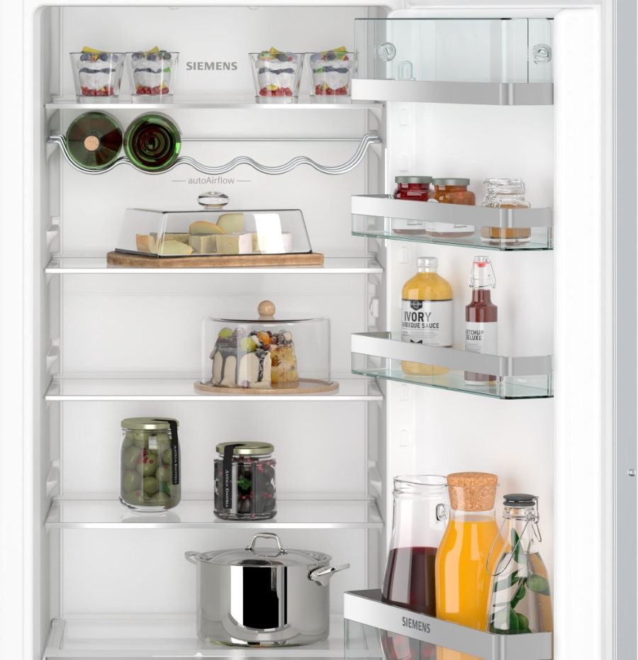 Siemens KI41RADD1 iQ500  Einbau-Kühlschrank, 122.5 x 56 cm, Flachscharnier mit Softeinzug