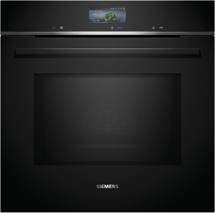 Siemens HM736GAB1 iQ700 Einbau-Backofen mit Mikrowellenfunktion  60 x 60 cm, Schwarz