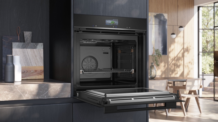 Siemens HM736GAB1 iQ700 Einbau-Backofen mit Mikrowellenfunktion  60 x 60 cm, Schwarz