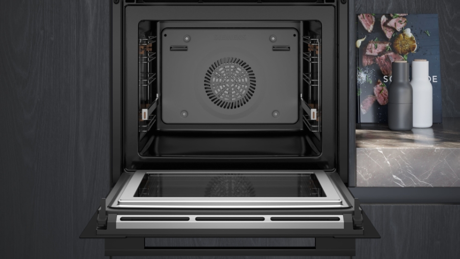 Siemens HM736GAB1 iQ700 Einbau-Backofen mit Mikrowellenfunktion  60 x 60 cm, Schwarz