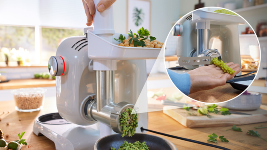 Bosch MUM5XL72 Küchenmaschine mit Waage 1000 W, Grau/silber 