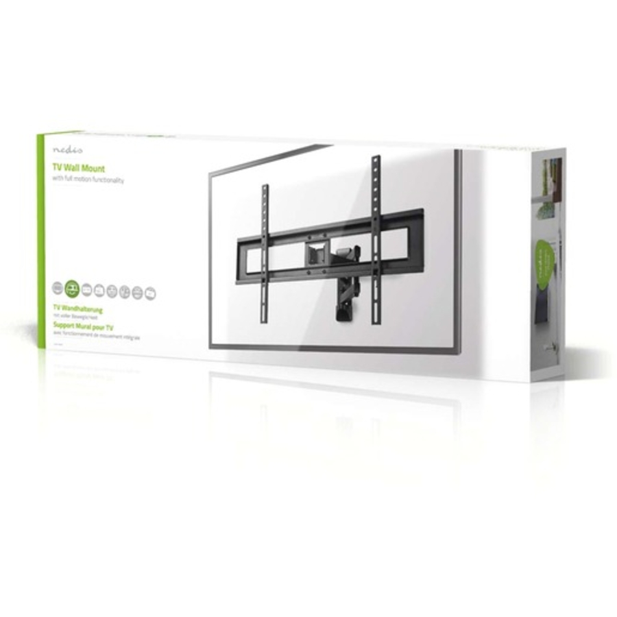 Nedis TVWM1550BK Vollbewegliche-TV-Wandhalterung 37-70 " | maximal unterstützes Bildschirmgewicht: 25 kg 