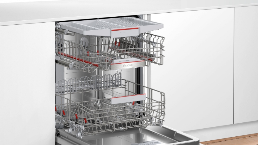 Bosch SMD6ECX00E Geschirrspüler vollintegriert 60cm  VarioSchublade,TimeLight,OpenAssist