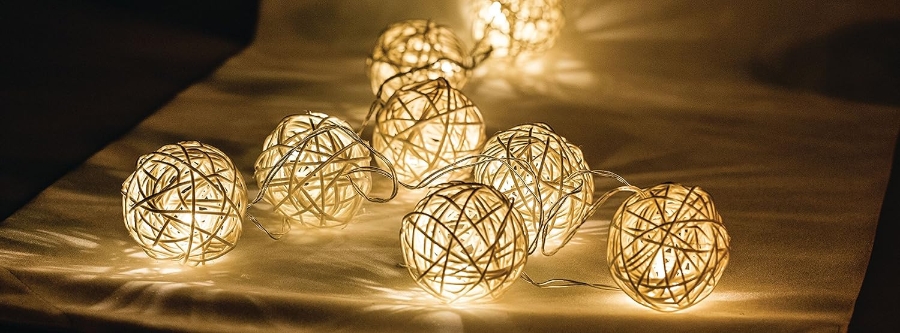 HQ Lichterkette Ball 10 LED 2.1 m 