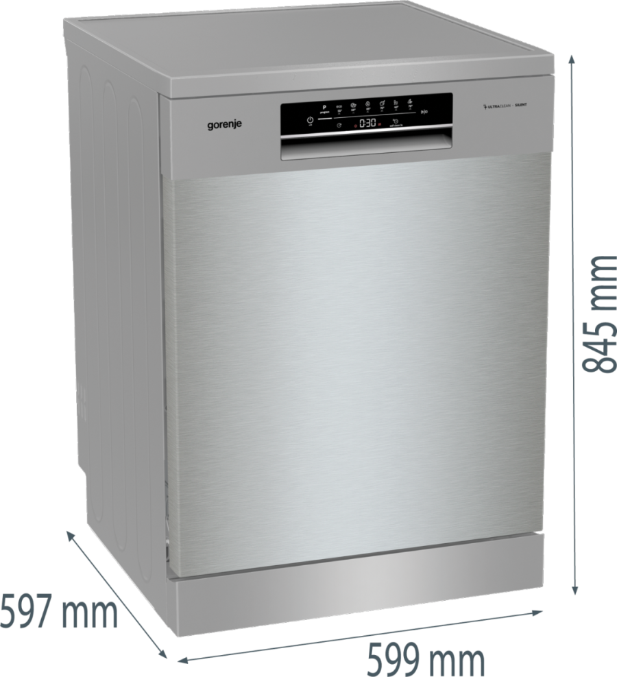 Gorenje GS642E90X Geschirrspüler Stand Silber/Edelstahl 60cm 