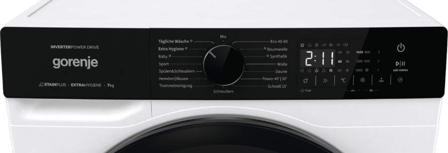 Gorenje WNHA74SAPS/AT Waschmaschine 7kg 1400 U/min Inverter PowerDrive Motor