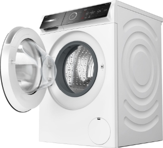 Bosch WGB244A40 Waschmaschine Stand 9kg, 1400U/min weiß/schwarz,i-DOS mit Waschmittelscan