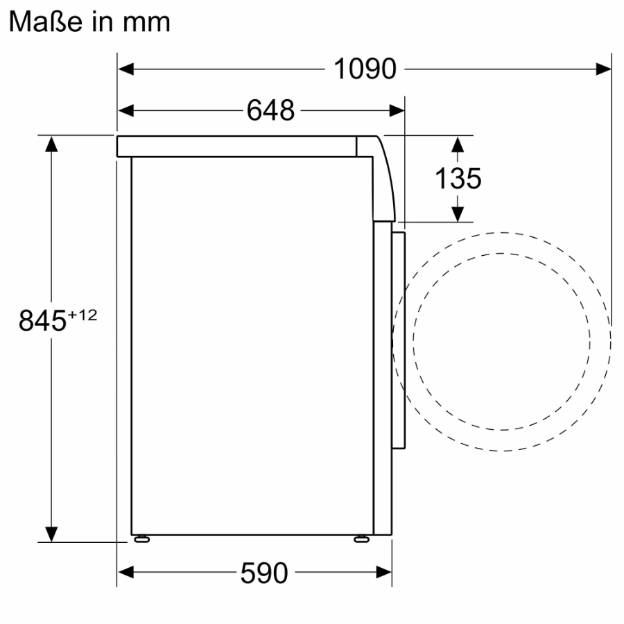 Bosch WGB244A40 Waschmaschine Stand 9kg, 1400U/min weiß/schwarz,i-DOS mit Waschmittelscan