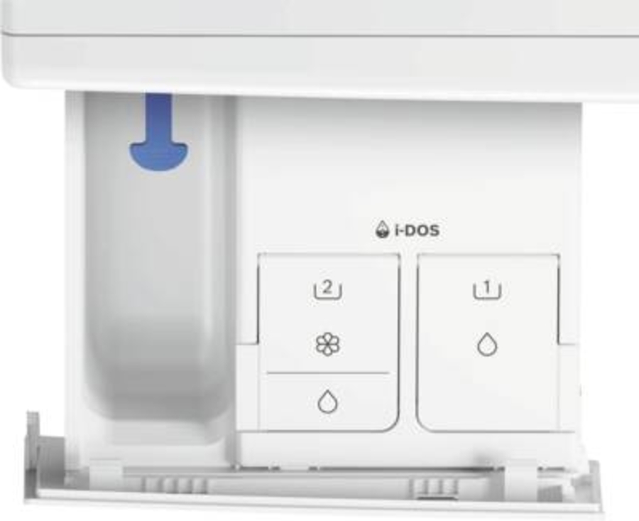 Bosch WGB244A40 Waschmaschine Stand 9kg, 1400U/min weiß/schwarz,i-DOS mit Waschmittelscan