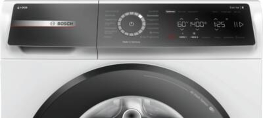 Bosch WGB244A40 Waschmaschine Stand 9kg, 1400U/min weiß/schwarz,i-DOS mit Waschmittelscan