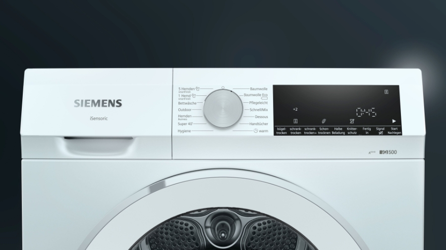 Siemens WQ33G2C90 iQ500 Wärmepumpen-Trockner 8 kg A+++ 