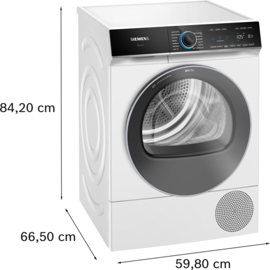 Siemens WQ46B2C40 iQ700 Wärmepumpen-Trockner 9 kg A+++ 