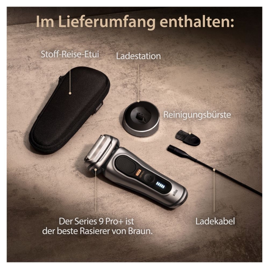 Braun Personal Care Series 9 Pro+ 9517s wet&dry Elektrorasierer, mit Ladestation