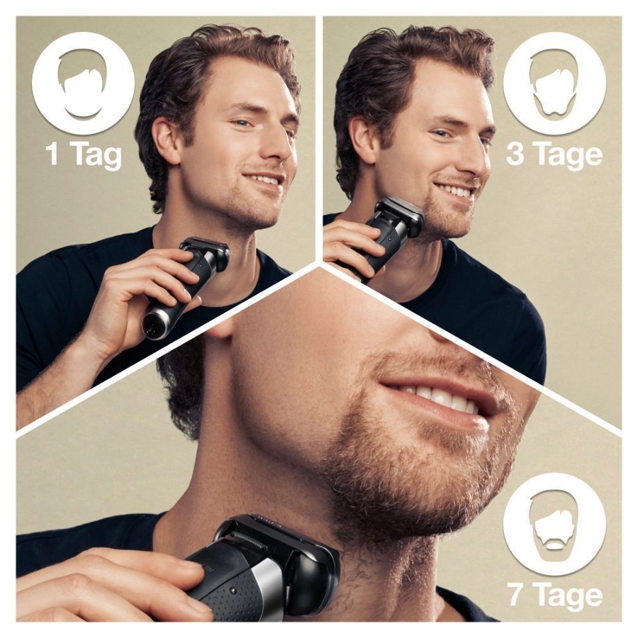 Braun Personal Care Series 9 Pro 9496cc Wet&Dry Elektrorasierer für Herren, 4+1 Scherkopf mit ProLift Trimmer, PowerCase