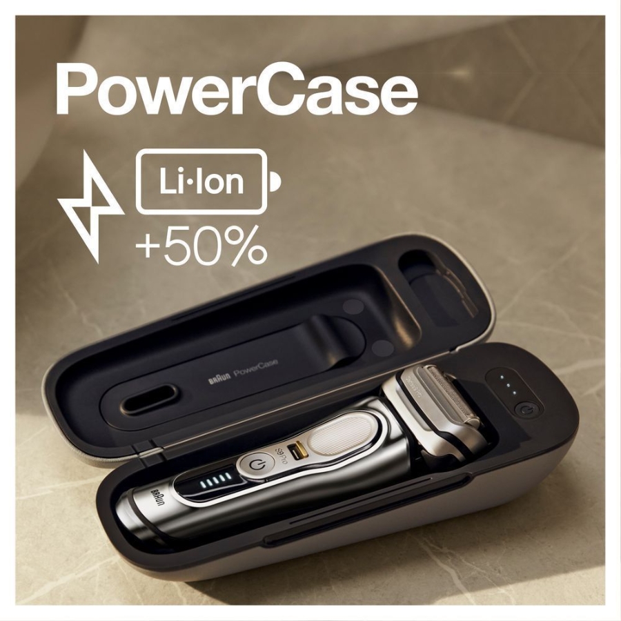 Braun Personal Care Series 9 Pro 9496cc Wet&Dry Elektrorasierer für Herren, 4+1 Scherkopf mit ProLift Trimmer, PowerCase