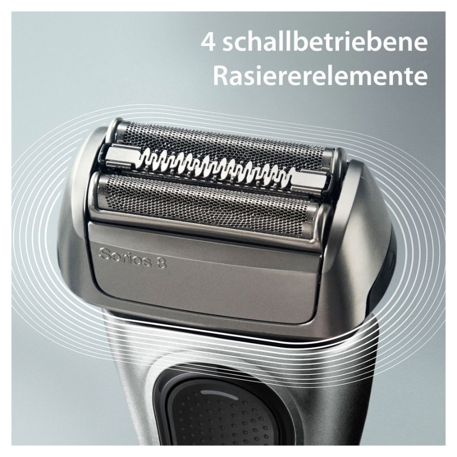 Braun Personal Care Series 8 - 8567cc System wet&dry Elektrorasierer silber, mit Reinigungsstation
