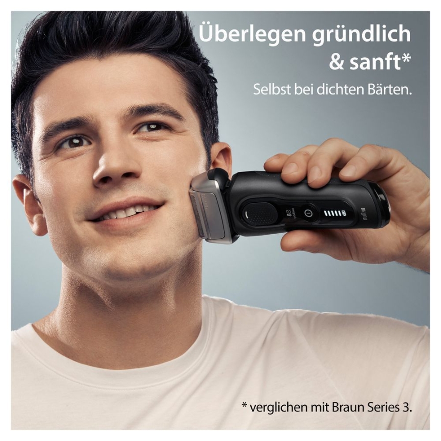 Braun Personal Care Series 8 - 8560cc System wet&dry Elektrorasierer schwarz, mit Reinigungsstation