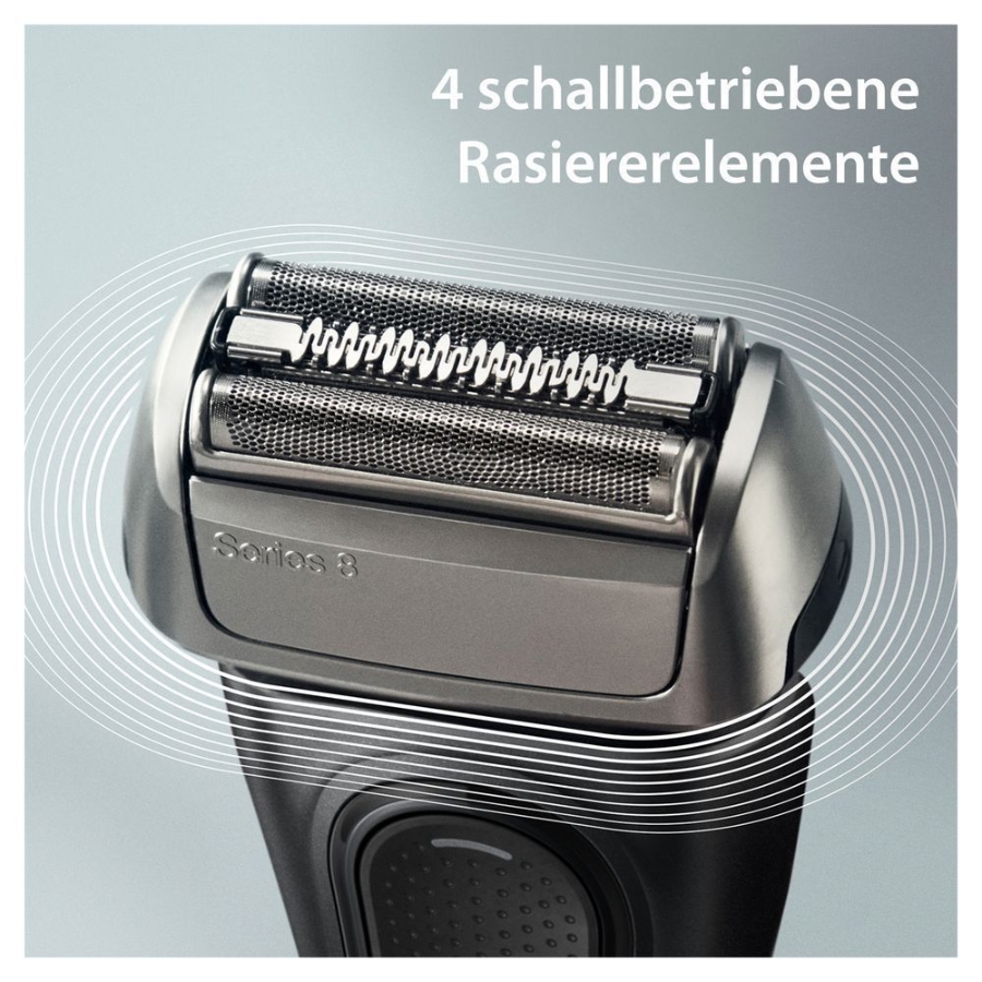 Braun Personal Care Series 8 - 8560cc System wet&dry Elektrorasierer schwarz, mit Reinigungsstation