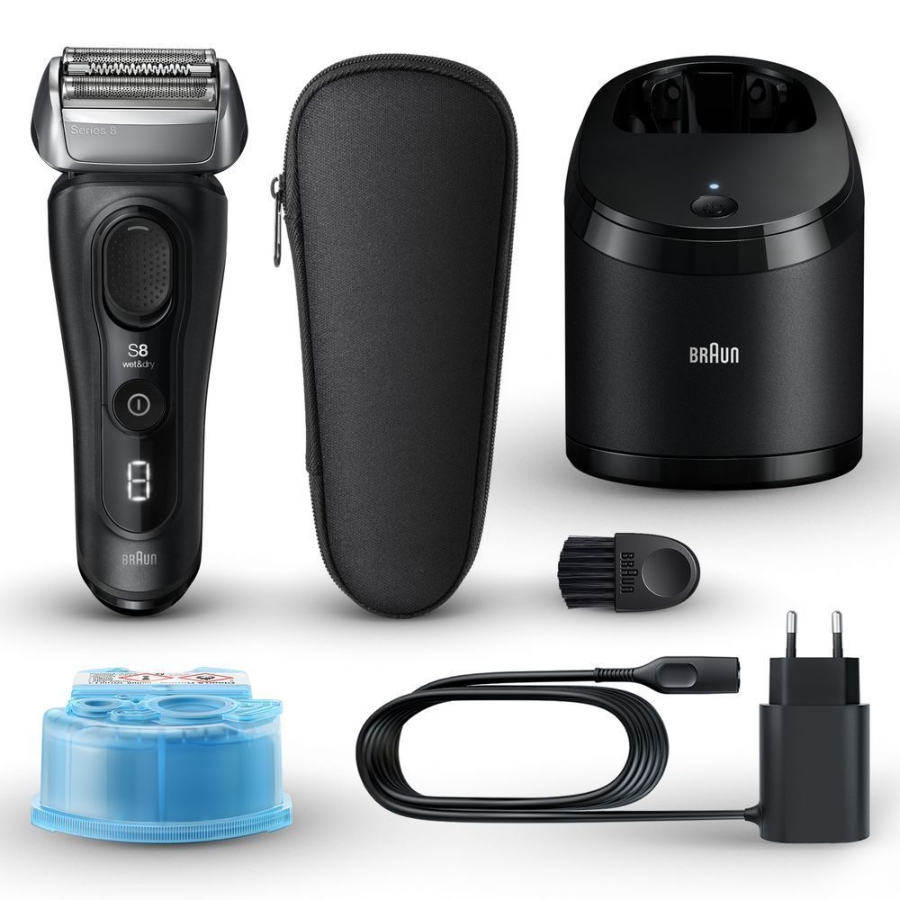 Braun Personal Care Series 8 - 8560cc System wet&dry Elektrorasierer schwarz, mit Reinigungsstation