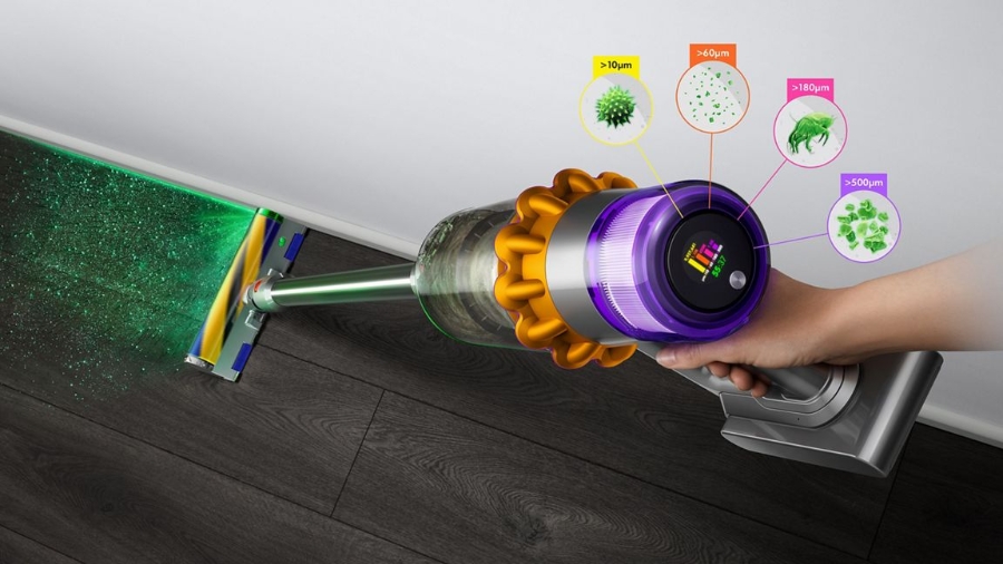 Dyson V15 Detect Fluffy Staubsauger Stielsauger, Handstaubsauger