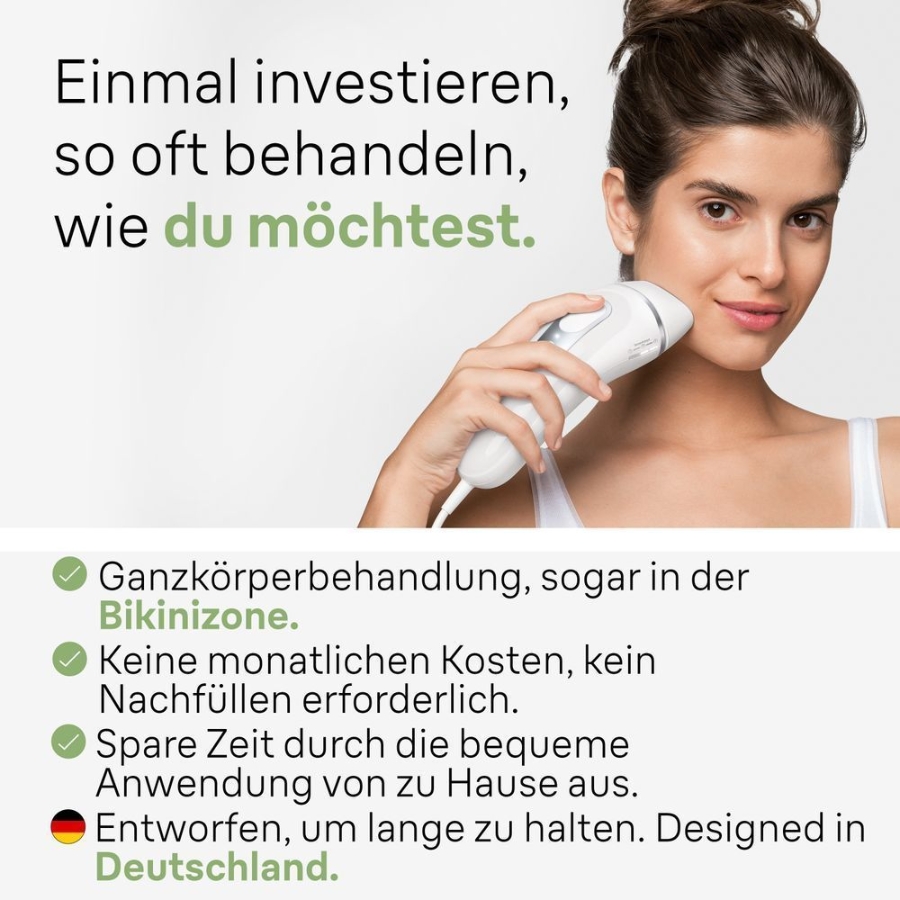 Braun Personal Care Silk-expert Pro 3 IPL PL3122 Haarentfernung für zuhause,  mit Aufbewahrungstasche, Venus Rasierer, 2 Aufsätze