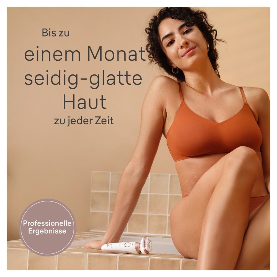 Braun Personal Care Silk-épil 9-360 3D Flex Epilierer  für eine einfache Haarentfernung, Weiß/Rosa Titan