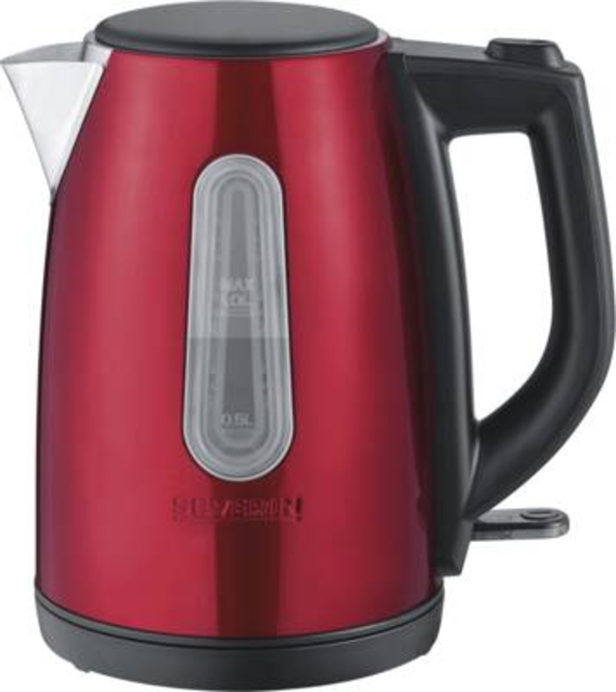 Severin WK 3417 Wasserkocher, 1,0 L, 2200 W, inox-rot 6 