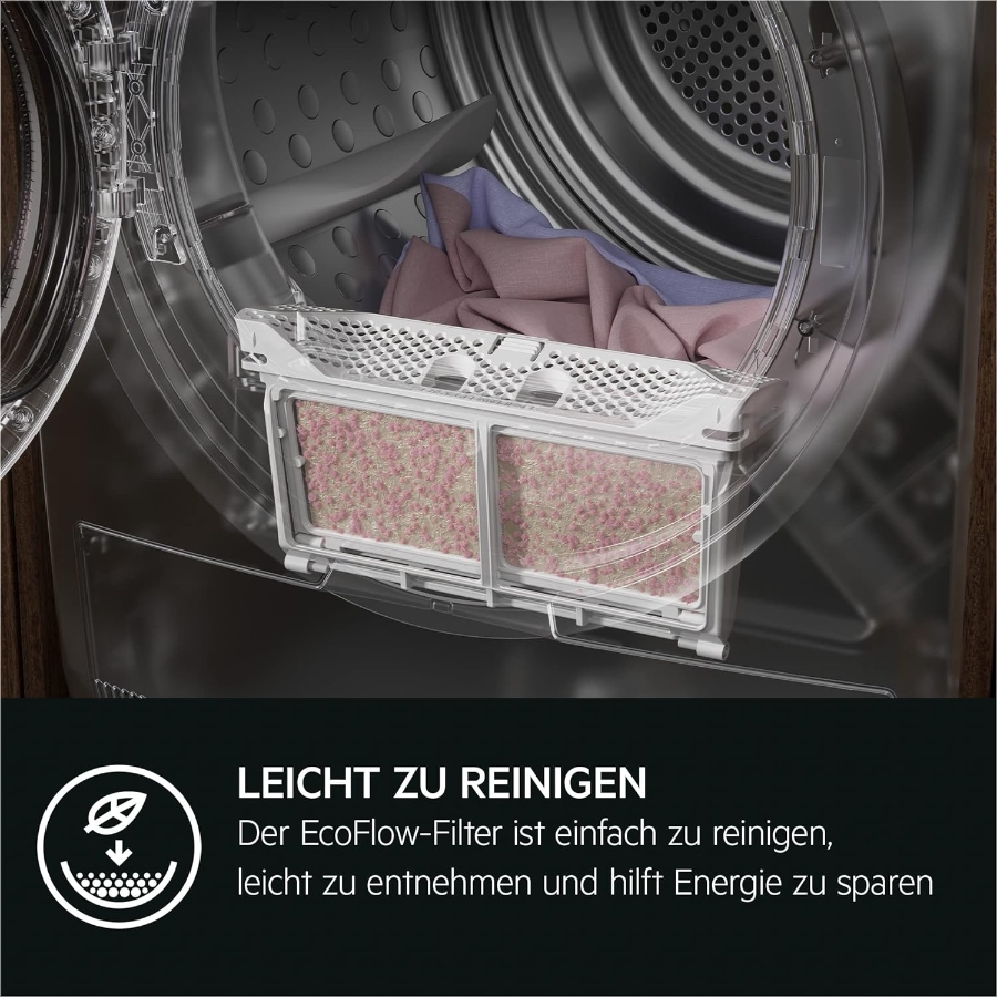 AEG TR8T70680 LAVATHERM Wärmepumpentrockner mit AbsoluteCare® Testsieger der Stiftung Warentest 8kg A+++