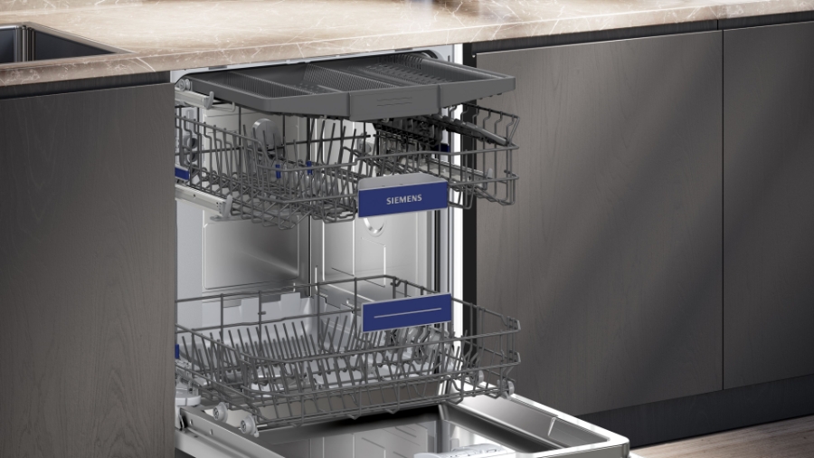 Siemens SN53ES14VE Geschirrspüler Einbau teilintegriert 60 cm Edelstahl mit Besteckschublade
