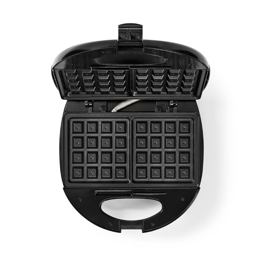 Nedis KAWP200BK Waffeleisen  Aluminium / Kunststoff Belgien Waffeln | 22 x 12 cm | 750 W 
