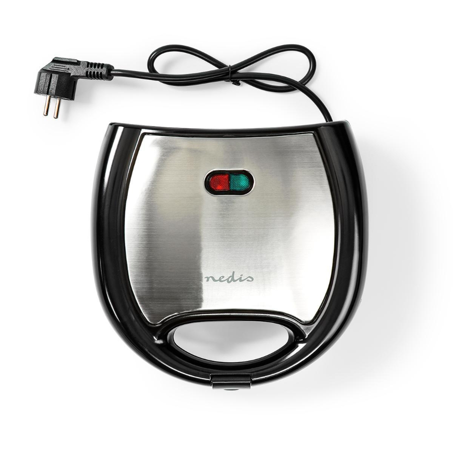 Nedis KAWP200BK Waffeleisen  Aluminium / Kunststoff Belgien Waffeln | 22 x 12 cm | 750 W 