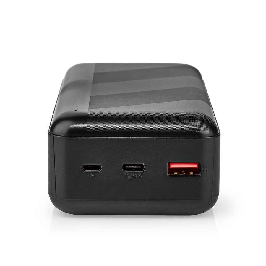 Nedis UPBK65W30000BK Powerbank 32000 mAh Lithium-Polymer 2.4 / 3.0 / 3.25 A |Anzahl der Ausgänge: 2| 