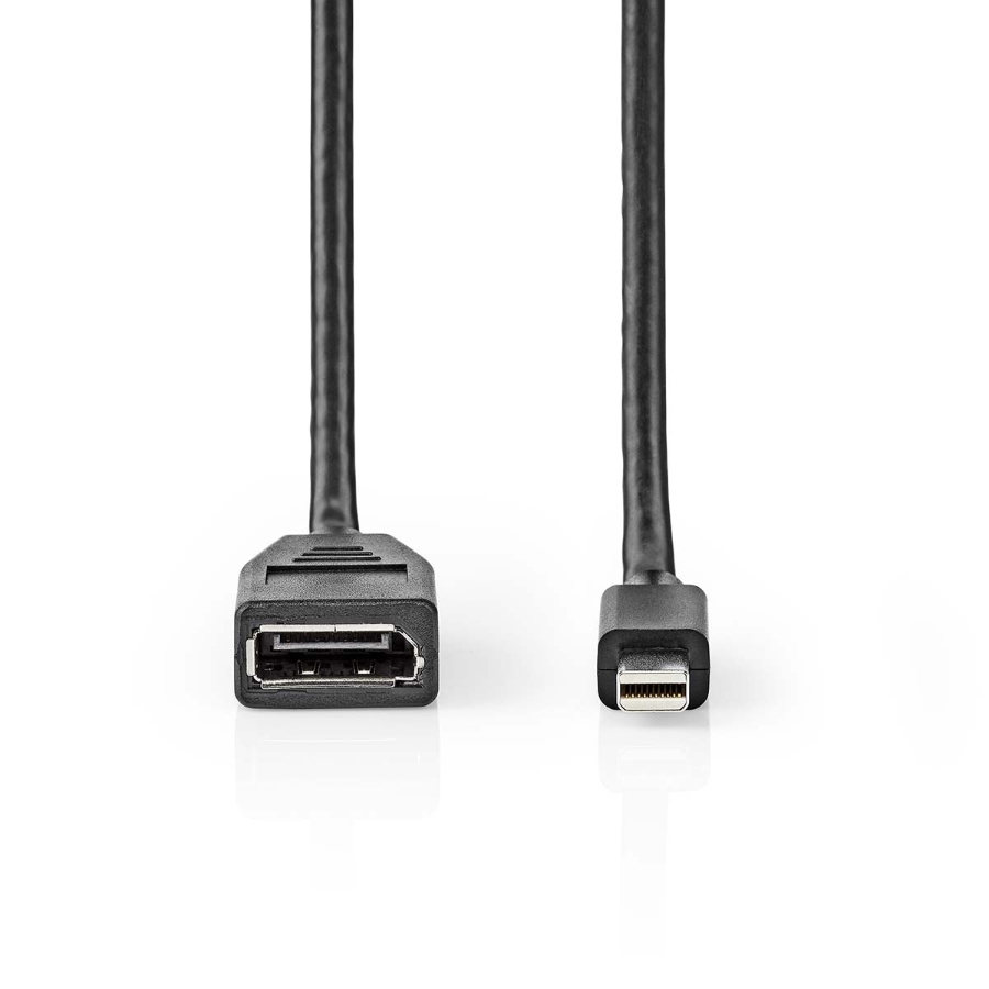 Nedis CCGB37454BK02 Mini Displayport-Kabel(Adapter) DisplayPort 1.4 |Mini DisplayPort Stecker|DisplayPort Buchse