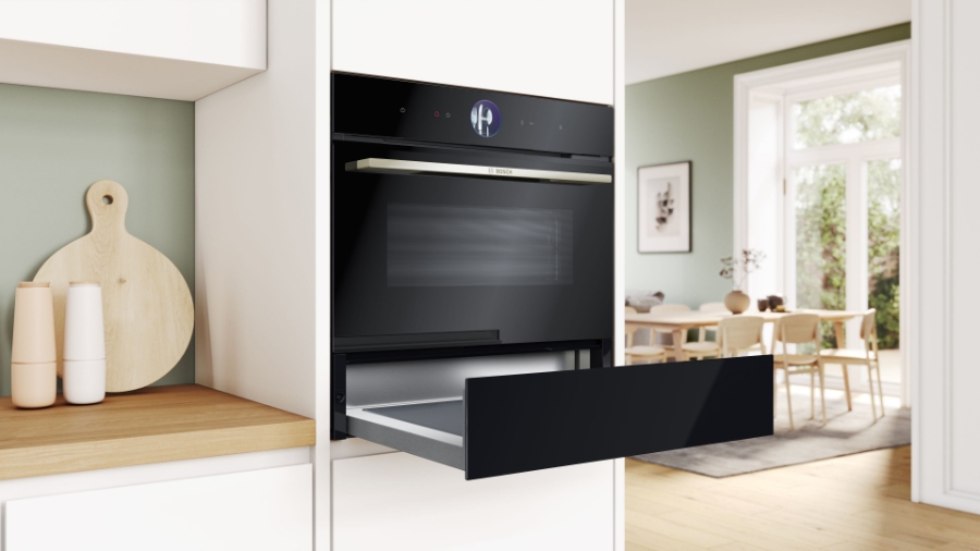 Bosch BIE7101B1 Serie 8, Zubehörschublade, 60 x 14 cm, Schwarz 