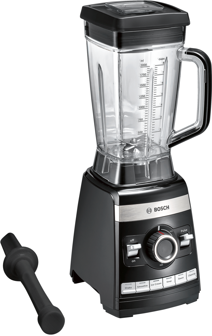 Bosch MMBH6P6BDE High speed Standmixer, VitaBoost, 1600 W, Schwarz 