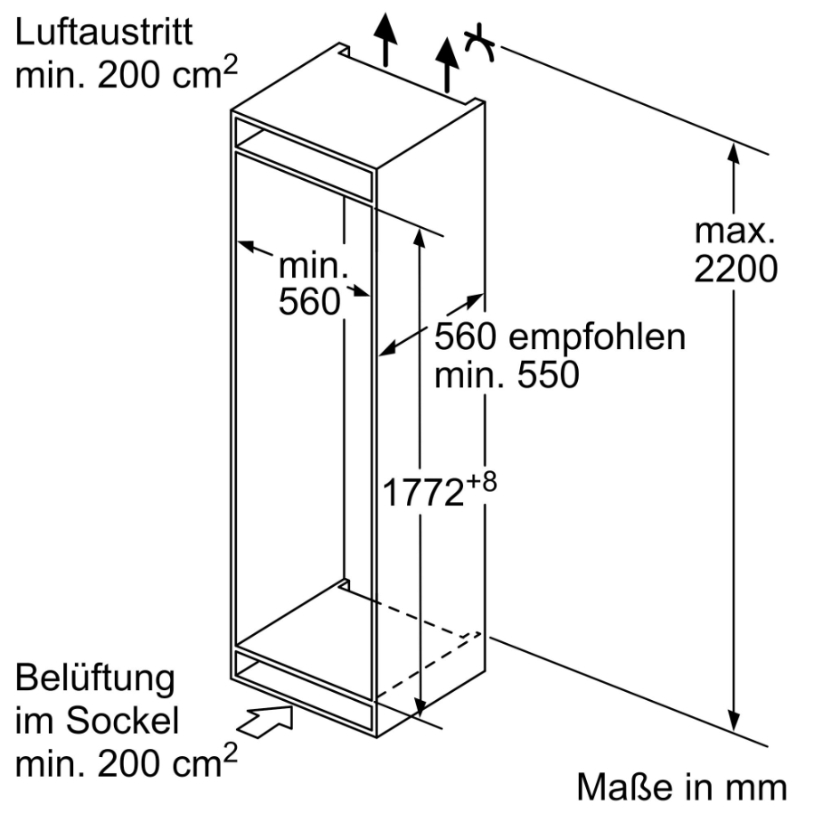 Bosch KIN86NSE0 Kühl- Gefrierkombination mit Gefrierbereich unten 177.2 x 54.1 cm, Schleppscharnier,NoFrost 