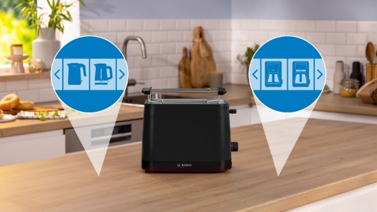 Bosch TAT3M123 MyMoment  Kompakt Toaster Schwarz 