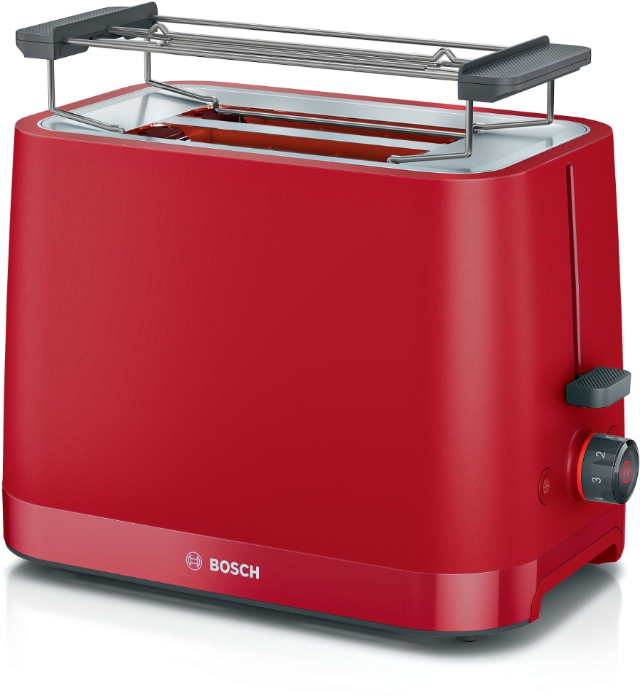 Bosch TAT3M124 Kompakt Toaster, MyMoment, Rot 