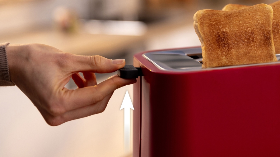 Bosch TAT3M124 Kompakt Toaster, MyMoment, Rot 
