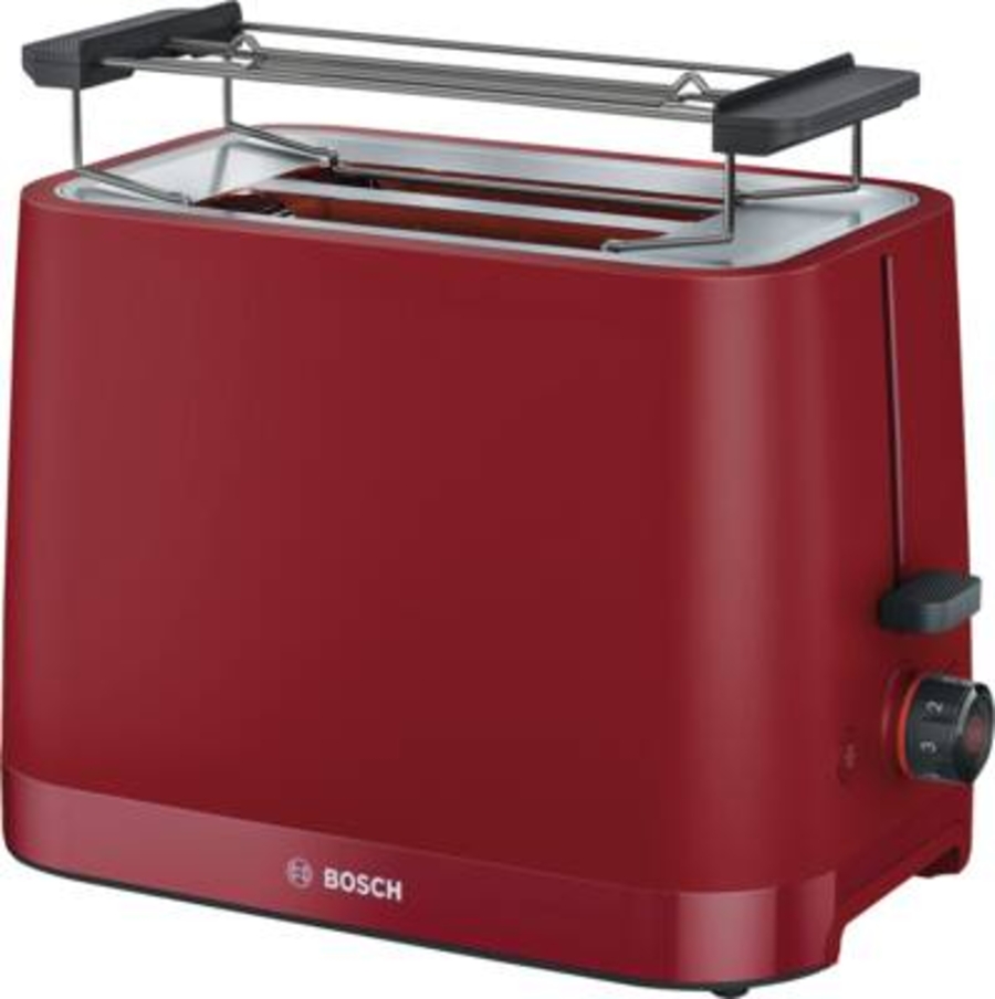 Bosch TAT3M124 Kompakt Toaster, MyMoment, Rot 