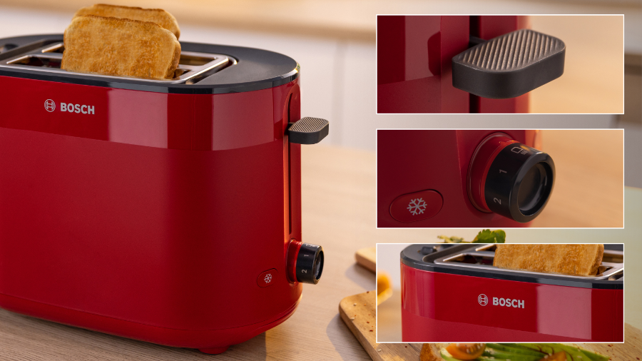 Bosch TAT2M124 MyMoment Kompakt Toaster,Rot 