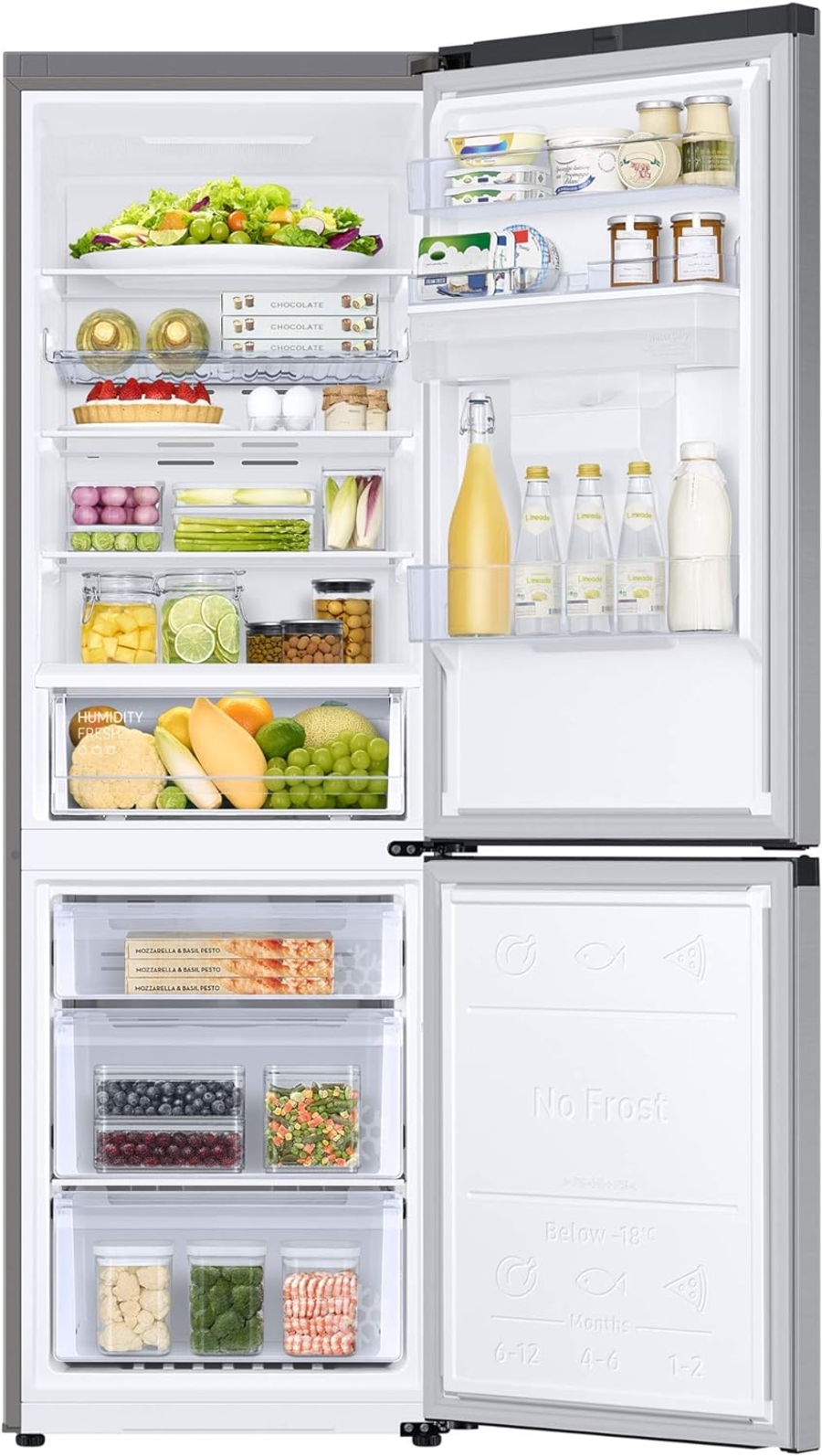 Samsung RB34T652ESA/EF Kühl-Gefrierkombination  silber 341 Liter NoFrost