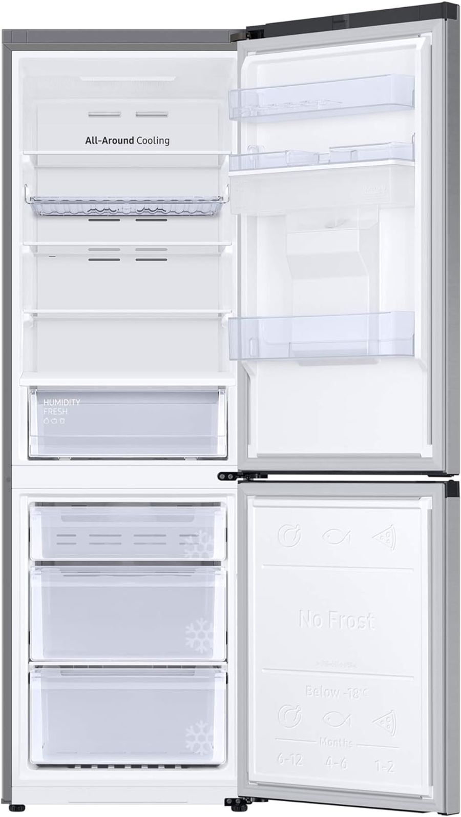 Samsung RB34T652ESA/EF Kühl-Gefrierkombination  silber 341 Liter NoFrost