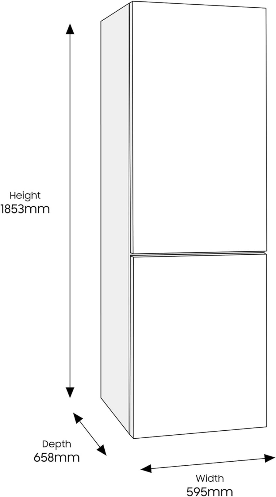 Samsung RB34T652ESA/EF Kühl-Gefrierkombination  silber 341 Liter NoFrost