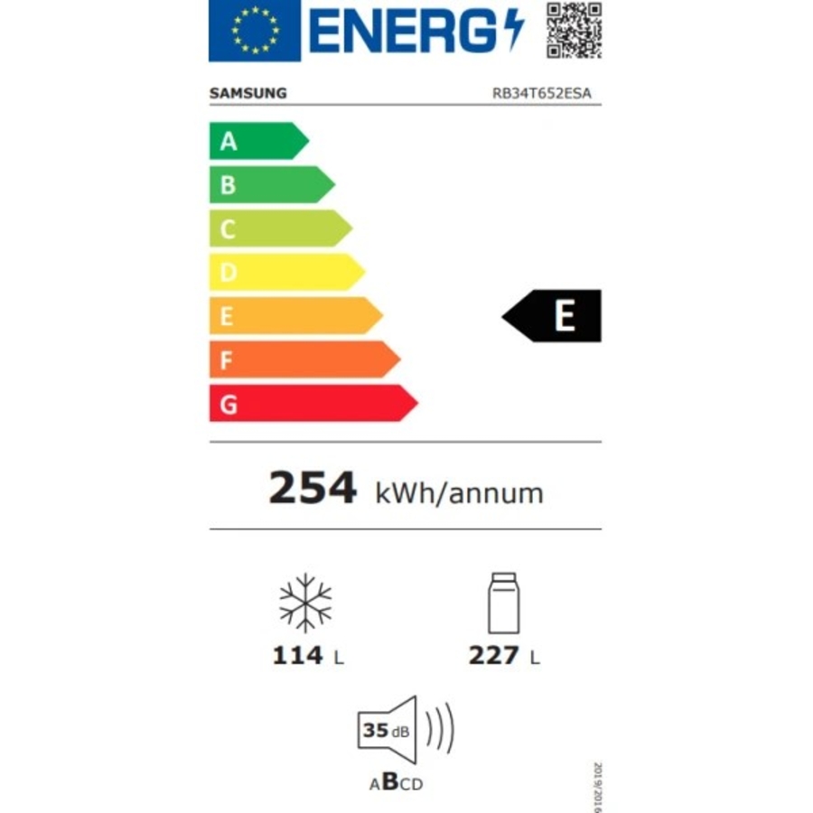 Samsung RB34T652ESA/EF Kühl-Gefrierkombination  silber 341 Liter NoFrost
